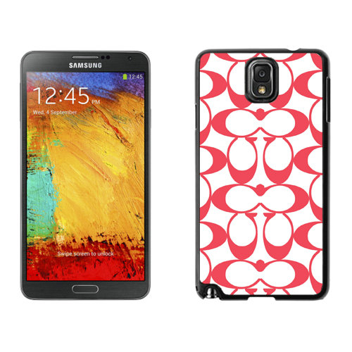 Coach Big Logo Red Samsung Note 3 Cases DRP - Click Image to Close